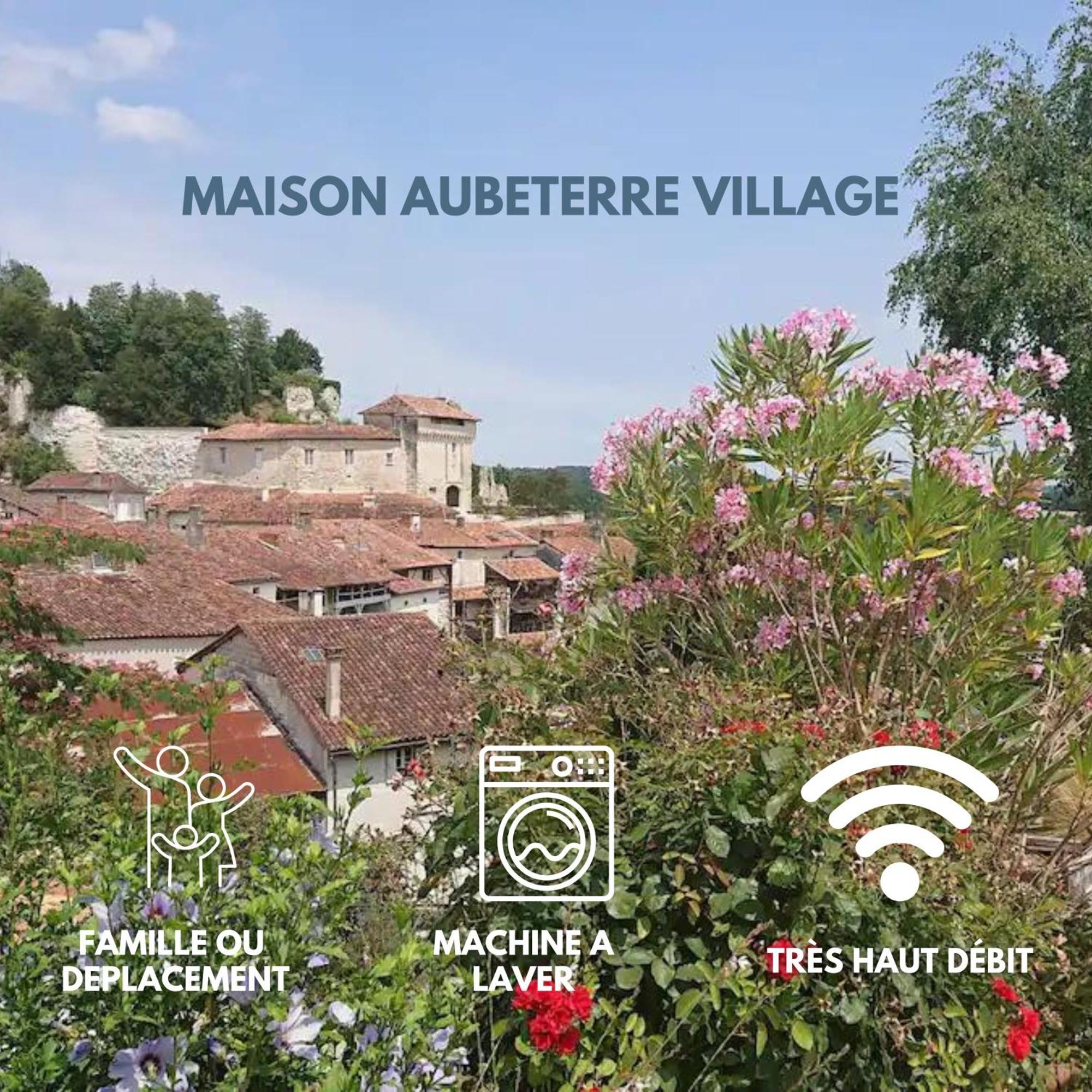 Maison 2 Chambres- Grand Jardin-Wifi - Au Coeur Du Village Aubeterre -Visites- Conciergerie J&N Kültér fotó